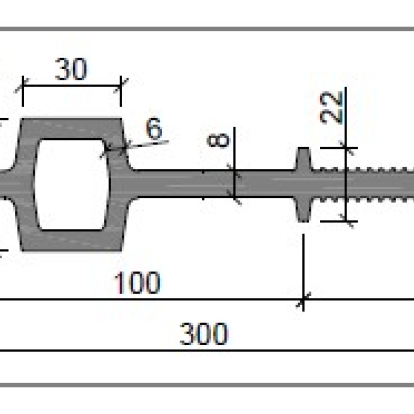 Гидроизоляционная шпонка ДВС-300/30