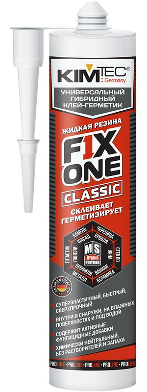 MS Клей-герметик Fix One черный, 290 мл