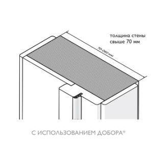 Добор 2070x100x8