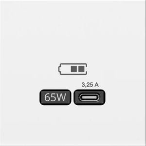 Usb-розетка ArtGallery белый тип-С 65 Вт