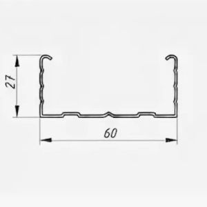 Профиль потолочный ПП 60x27x3 м 0.4
